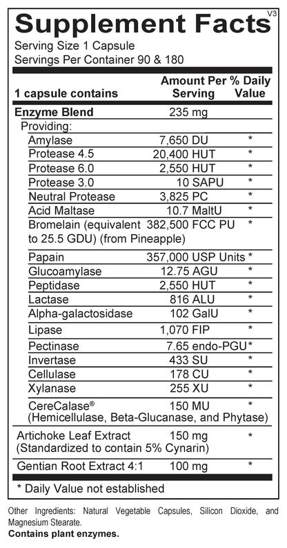 OrthoMolecular Digestzyme-V Capsules 2