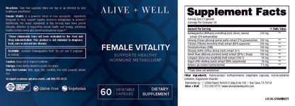 Alive and Well Female Vitality Capsules