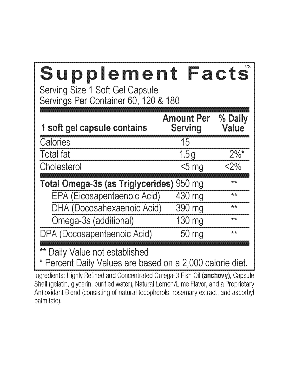 OrthoMolecular Orthomega 820 Gel Capsules 3