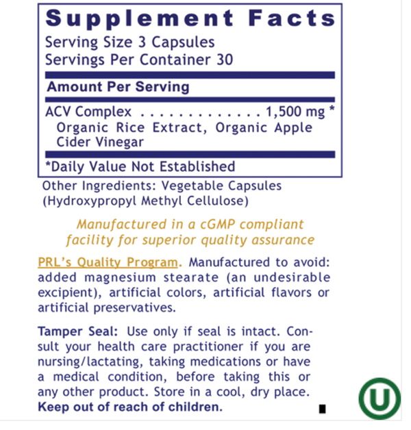 Premier Research Labs Premier ACV (Apple Cider Vinegar) Capsules