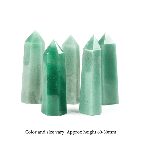 Crystal Tower - Green Aventurine Polished Tower