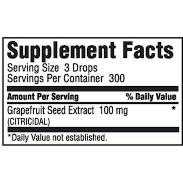 NurtiBiotic Citricidal Liquid Concentrate Grapefruit Seed Extract