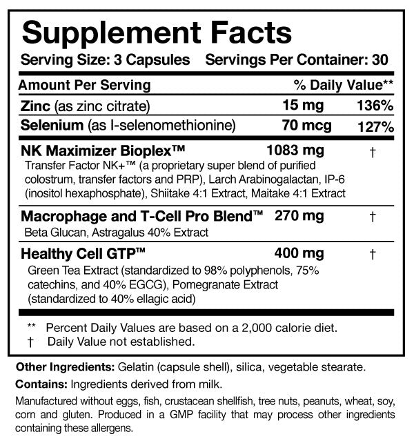 Researched Nutritionals Transfer Factor Multi-Immune Capsules