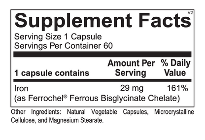 OrthoMolecular Reacted Iron Capsules 2