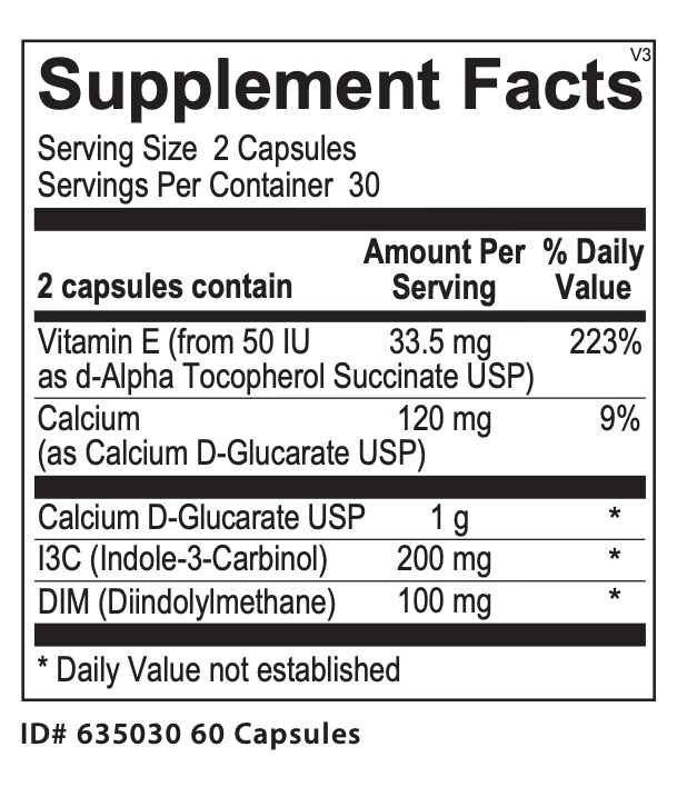OrthoMolecular CDG EstroDIM Capsules 2