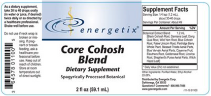 Energetix Core Cohosh Blend Liquid