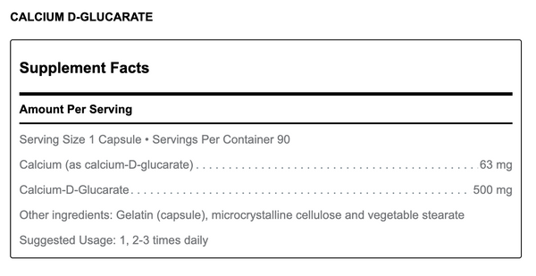 Douglas Labs Calcium d-Glucarate Capsules