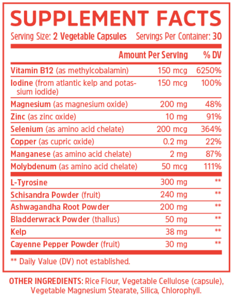 Zhou Thyroid Support with Iodine Capsules