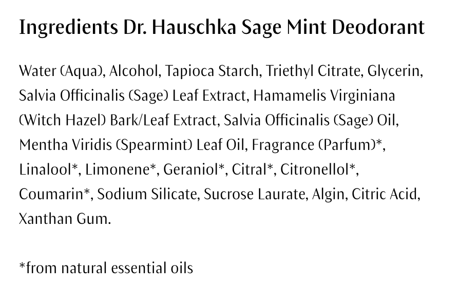 Dr Hauschka Sage Mint Deodorant