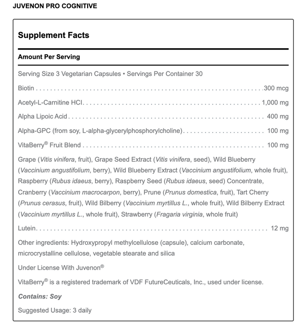 Douglas Juvenon Pro Cognitive Capsules