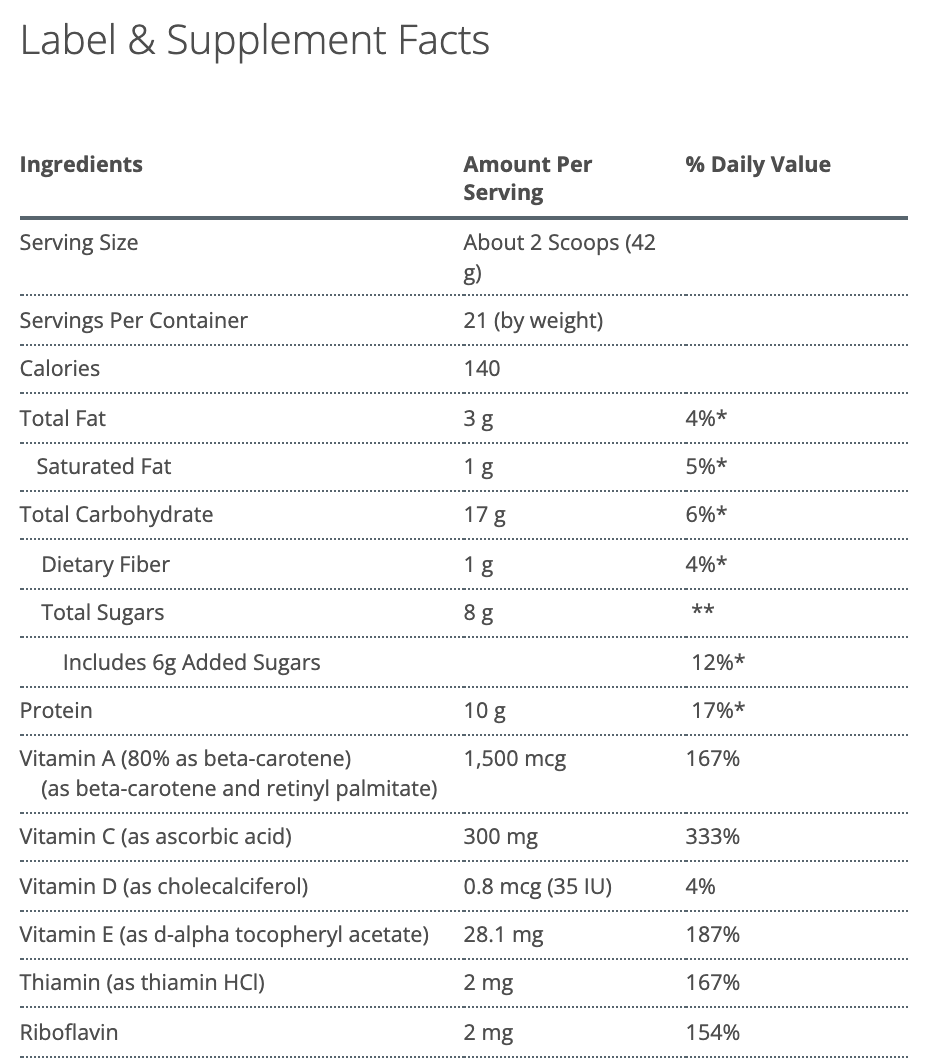 Metagenics UltraClear Plus Powder