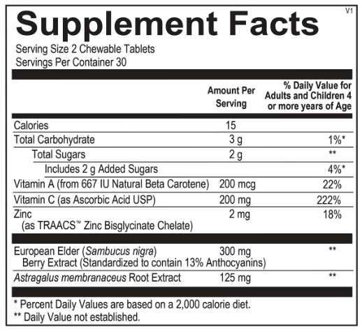 OrthoMolecular Virakid Chewable Tablets 2