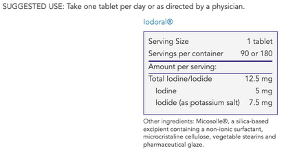 Optimox Iodoral IOD 12.5 Tablets