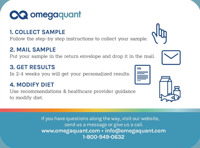 OmegaQuant Omega-3 Index Plus Test Kit
