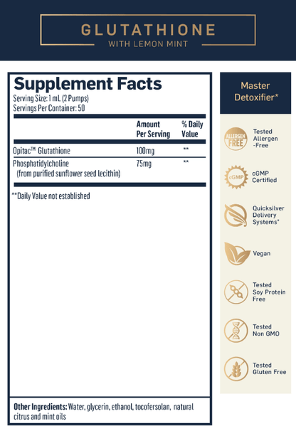 Quicksilver Liposomal Glutathione Liquid – Alive and Well Shop