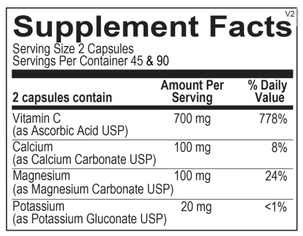 Orthomolecular Buffered C Capsules 2