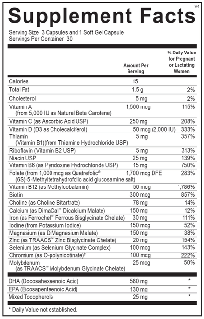 OrthoMolecular Prenatal Complete with DHA Softgels 2