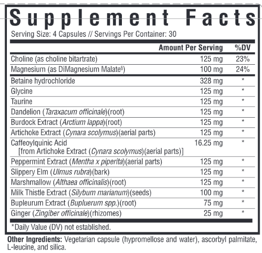 Seeking Health Gallbladder Nutrients Capsules